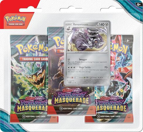Pokémon TCG: Scarlet & Violet—Twilight Masquerade Three-Booster Blister - شخصية عشوائية in Saudi Arabia