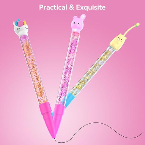 DIY Sparkly Pens for Kids – 3 Customizable Pens for Creative Crafting, Perfect Easter Basket Stuffers and Gifts for Boys and Girls 4-9 Years Old, Fun Art Project and Craft Kit in Saudi Arabia
