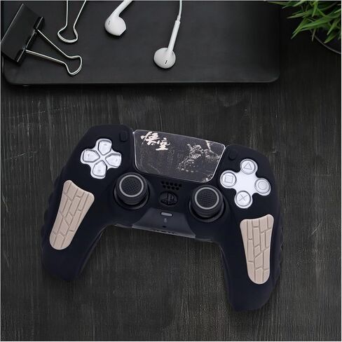 ECHZOVE PS5 Controller Cover Case – 30th Anniversary Limited Edition Protective Silicone Skin for PlayStation 5 Controller, Anti-Slip, Sweat-Resistant, Shockproof Grip Case (Light Grey) in Saudi Arabia