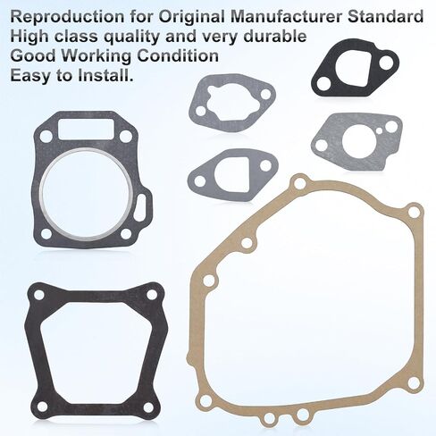 Wai Danie Carburetor Cylinder Head Full Gasket Kit Compatible with Honda GX240 GX270 8HP 9HP 173F 177F Engine 06111-ZH9-405 Lawn Mowers Parts & Accessories Crankcase Gasket in Kuwait