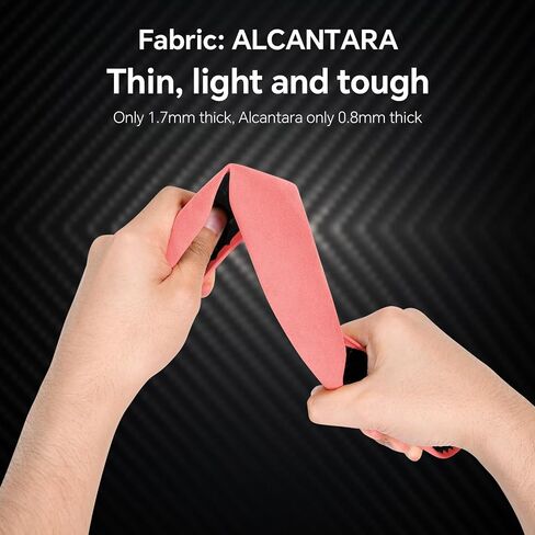Alcantara Steering Wheel Cover, Non- Slip Segmented Car Steering Wheel Cover, Steering Wheel Cover Men & Women, Universal 99% Car Wheel Cover Protector (Wine Red-Perforated Style) in Saudi Arabia