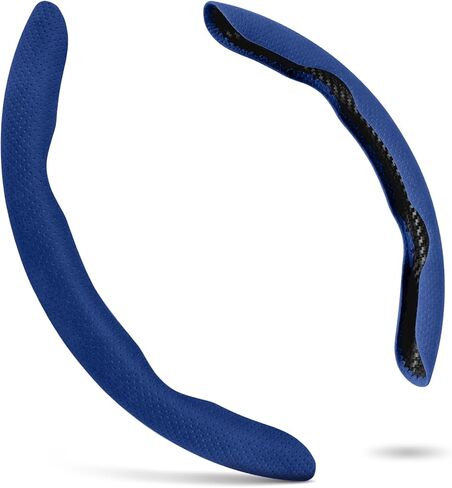 Alcantara Steering Wheel Cover, Non- Slip Segmented Car Steering Wheel Cover, Steering Wheel Cover Men & Women, Universal 99% Car Wheel Cover Protector (Wine Red-Perforated Style) in Kuwait