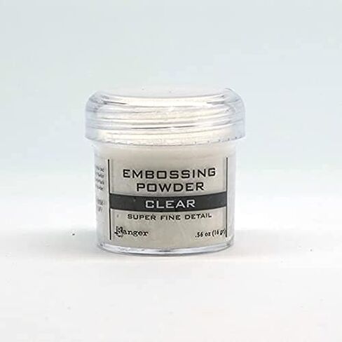 Clear Embossing Powder Ink, .56 oz, Bundle with Westlake Art Embroidery Scissors, Heat-Activated Craft Powder for Paper, Cardstock, Vellum, Crystal-Clear Finish, Embossing Ink - [Pack of 3] in Saudi Arabia