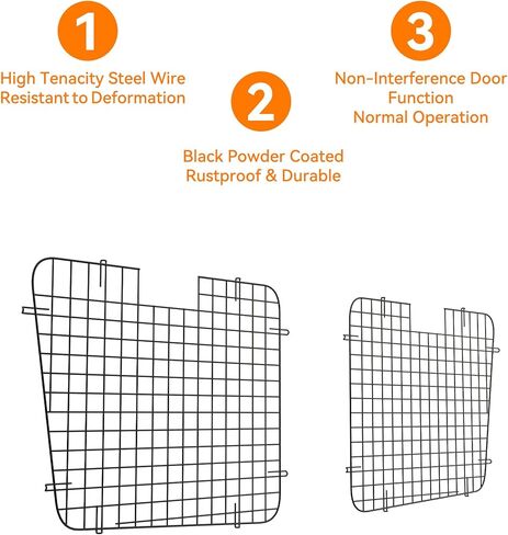 شاشات أمان النافذة الخلفية مناسبة لشاشات أمان Chevy Express/GMC Savana Cargo Van قطعتين in Kuwait