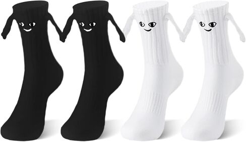 Petrass Funny Socks Gifts Idea Couple Magnetic Hands Holding Socks Birthday Anniversaries for Men, Women, Him, Friends in Saudi Arabia