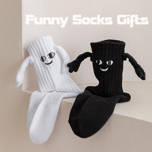 Petrass Funny Socks Gifts Idea Couple Magnetic Hands Holding Socks Birthday Anniversaries for Men, Women, Him, Friends in Saudi Arabia