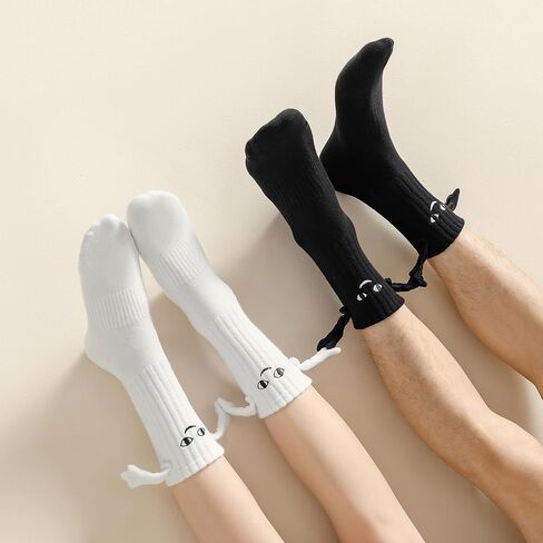 Petrass Funny Socks Gifts Idea Couple Magnetic Hands Holding Socks Birthday Anniversaries for Men, Women, Him, Friends in Saudi Arabia