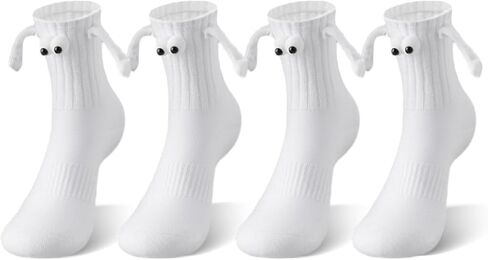 Petrass Funny Socks Gifts Idea Couple Magnetic Hands Holding Socks Birthday Anniversaries for Men, Women, Him, Friends in Kuwait