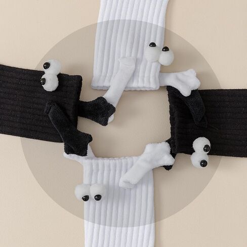 Petrass Funny Socks Gifts Idea Couple Magnetic Hands Holding Socks Birthday Anniversaries for Men, Women, Him, Friends in Kuwait