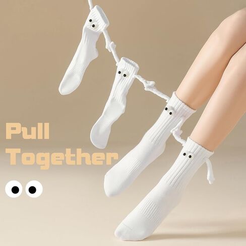 Petrass Funny Socks Gifts Idea Couple Magnetic Hands Holding Socks Birthday Anniversaries for Men, Women, Him, Friends in Kuwait
