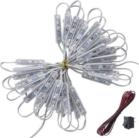 Module Ceiling Lamp for Car Truck Auto Vehicle Caravan Trailers Boat Bus RV Room Cargo White Lighting，6500k 12V 150 LEDs Van Interior Light Kits (50 Modules) in Saudi Arabia