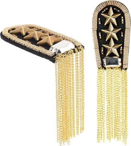Cosmos 2 Pcs Shoulder Epaulets Tassel Chain Festival Epaulettes Shoulder Badge Pad Shoulder Boards for Jacket Blazer Uniform in Saudi Arabia