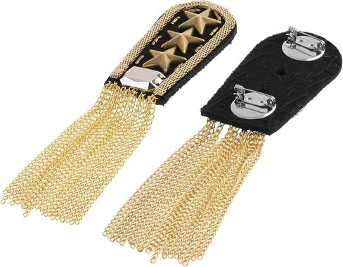 Cosmos 2 Pcs Shoulder Epaulets Tassel Chain Festival Epaulettes Shoulder Badge Pad Shoulder Boards for Jacket Blazer Uniform in Saudi Arabia