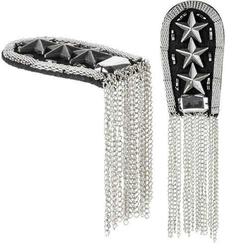 Cosmos 2 Pcs Shoulder Epaulets Tassel Chain Festival Epaulettes Shoulder Badge Pad Shoulder Boards for Jacket Blazer Uniform in Saudi Arabia