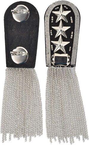 Cosmos 2 Pcs Shoulder Epaulets Tassel Chain Festival Epaulettes Shoulder Badge Pad Shoulder Boards for Jacket Blazer Uniform in Saudi Arabia