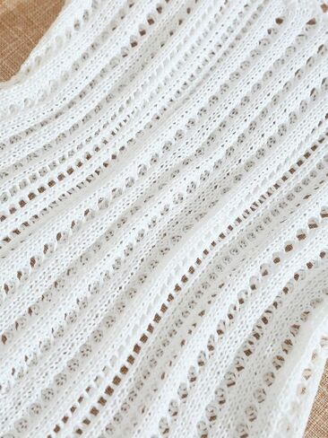 Milumia Toddler Girl's Crochet Cover Up Knitted Cami Dress Beach Swimsuit Coverup in Saudi Arabia
