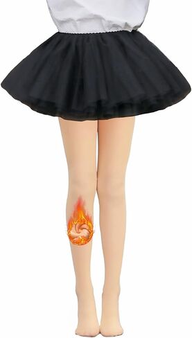 LUCKELF Toddler Girls Fleece Lined Tights Ultra Soft Thick Warm Tights for Cold Winter in Kuwait