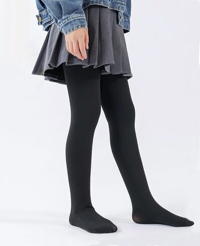 LUCKELF Toddler Girls Fleece Lined Tights Ultra Soft Thick Warm Tights for Cold Winter in Kuwait