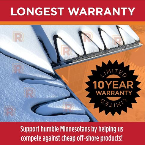 Heat Tape Pro - Self-Regulating Heat Cable - Long Term Ice Dam, Roofing, Gutter & Pipe Freeze Protection - (37 Ft) cable + 10 Ft Power Cord, 120V, 6 watts/FT in Kuwait