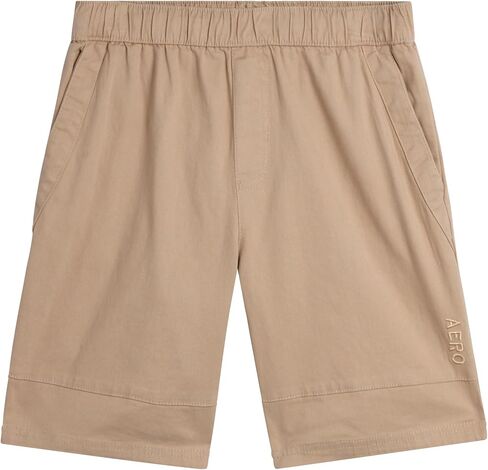 AEROPOSTALE Boys' Shorts - Stretch Fit Pull On Khaki Chino Shorts - Woven Shorts for Boys (4-16) in Saudi Arabia