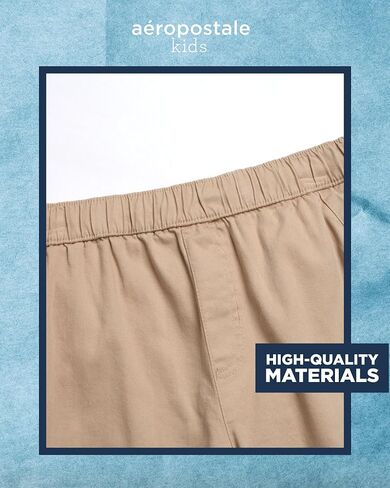 AEROPOSTALE Boys' Shorts - Stretch Fit Pull On Khaki Chino Shorts - Woven Shorts for Boys (4-16) in Saudi Arabia