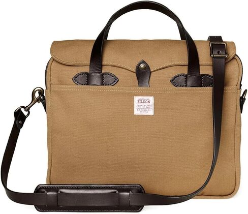 Filson Men's Rugged Twill Original Briefcase, Otter Green, One Size in Saudi Arabia