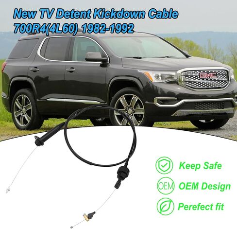 كابل إزالة حاجز التلفزيون الجديد 700R4(4L60) 1982-1992، TH-2004R 1981-1990، 4L60E (نمط 700-R4) 1993-2018 كابل نقل تلفزيوني طراز OE Detent Kickdown K65552 in Kuwait