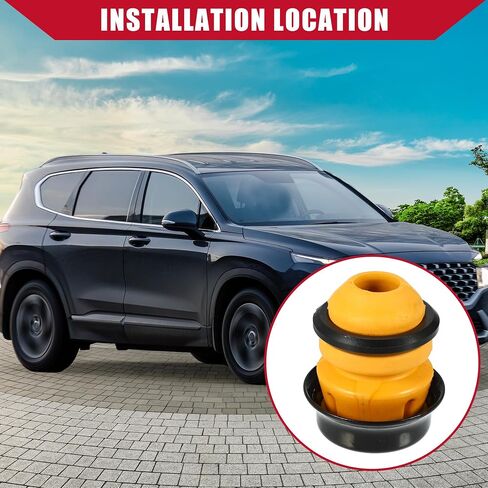 No.55326-2B000 Rear Jounce Bumper for Hyundai Santa Fe 2007-2012 4WD / Rear Left or Right Bump Stop Bushing/Durable Rubber / 2Pcs Yellow in Saudi Arabia