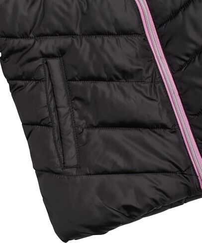 Pink Platinum Girls Puffer Jacket - Full Zip Up Quilted Hooded Winter Coat and Solid Packable Jacket for Girls (Sizes: 7-16) in Kuwait