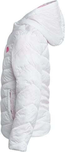 Pink Platinum Girls Puffer Jacket - Full Zip Up Quilted Hooded Winter Coat and Solid Packable Jacket for Girls (Sizes: 7-16) in Kuwait