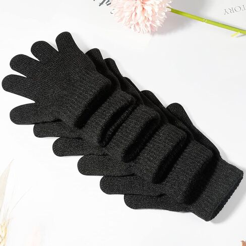 ONESING 50 Pairs Kids Gloves - Soft Knitted Children Gloves Bulk for Girls & Boys | Stretchy Gloves for Cold Weather in Kuwait