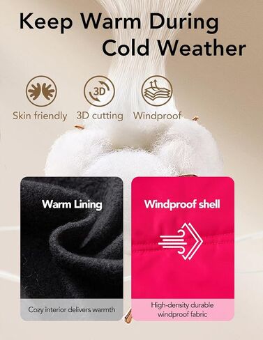 Girl's Winter Coats Warm Puffer Jacket Long Fleece Lined Coat With Removable Hood in Saudi Arabia