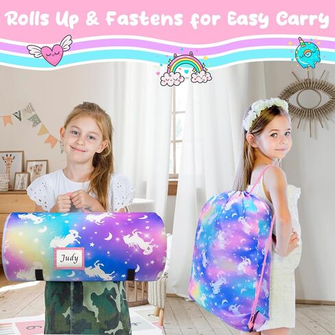 Nap Mat Unicorn Sleeping Bag with Reusable Pillow and Blanket Slumber Bag Daycare in Saudi Arabia