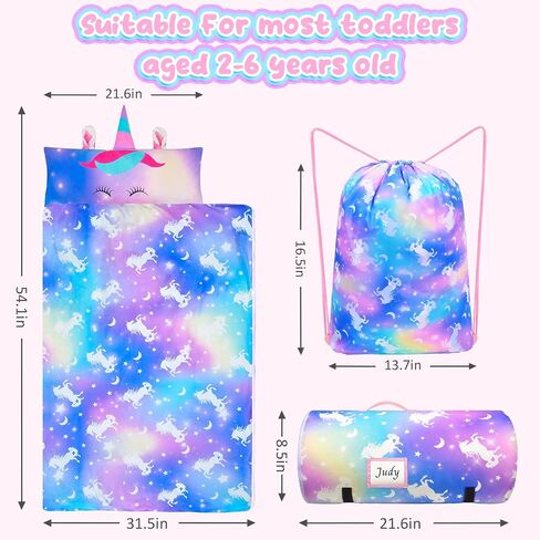 Nap Mat Unicorn Sleeping Bag with Reusable Pillow and Blanket Slumber Bag Daycare in Saudi Arabia