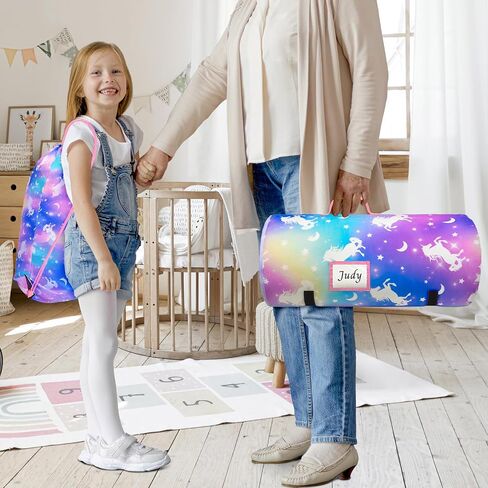 Nap Mat Unicorn Sleeping Bag with Reusable Pillow and Blanket Slumber Bag Daycare in Saudi Arabia