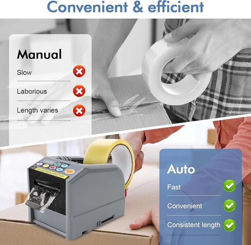 Automatic Tape Dispenser, Electric Tape Cutting Machine with LED Display for Shipping,Present Wrapping,Factory, Available for 6-66mm Width Tapes or Ribbon in Saudi Arabia