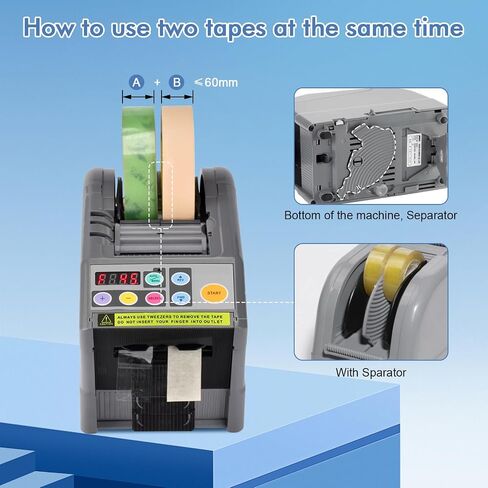 Automatic Tape Dispenser, Electric Tape Cutting Machine with LED Display for Shipping,Present Wrapping,Factory, Available for 6-66mm Width Tapes or Ribbon in Saudi Arabia