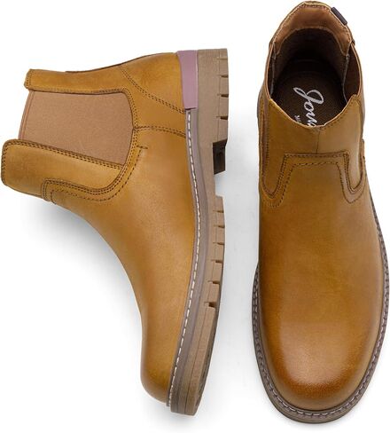 Jousen Chelsea Boots Men Lightweight Mens Boots Classic Slip On Boots Casual Boots for Men in Saudi Arabia