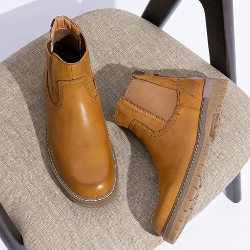 Jousen Chelsea Boots Men Lightweight Mens Boots Classic Slip On Boots Casual Boots for Men in Saudi Arabia