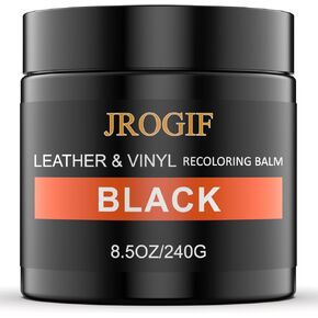 Leather Recoloring Balm, DARK GRAY Leather Repair Kit for Furniture, Leather Dye, Leather Color Restorer for Couches, Leather Scratch Remover, Leather Paint for Furniture, Leather Couch Paint Repair