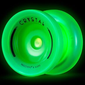 MAGICYOYO K2 Green Yoyo يتوهج في الظلام، يويو مستجيب للأطفال ويويو غير مستجيب للبالغين، يويو بلاستيكي مع خدعة دوران الإصبع يويو الاحترافية + 12 خيط يويو + مجموعة ملحقات واسعة