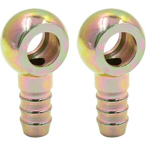 X AUTOHAUX 1/2" 12mm ID Hose Barb 14mm Banjo Fitting Fuel Line Adapter for Motorcycle Car 2pcs