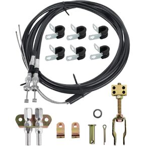 330-9371 Universal Disc/Drum Parking Brake Cable Kits,Emergency Brake Cable Kit, Stainless Steel Cable, 110 in Cable, 97 in Housing