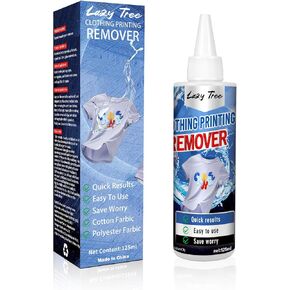 Heat Transfer Vinyl Remover for Fabrics [2024 Updated] Rapid Remover, Vinyl Letter Remover, Powerful Residue Remover, Quick Results, No Irritating Smell-125 ML