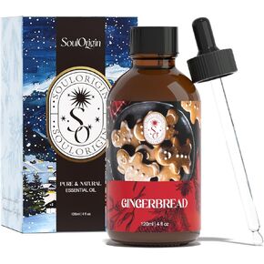 Autumn Spiced Cider Essential Oil 120ml (4 Fl Oz), Natural Fall Fragrance Oils for Aromatherapy Essential Oil Diffuser, Fragrance Lamps Humidifier, Massage, Candle Making, Gifts for Women
