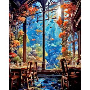 Axquilon Paint by Numbers Kit for Adults, Cat Adult Paint by Numbers kit on Canvas Without Framed, Starry Night Oil Painting Adults' Paint-by-Number Kits for Gift Home Wall Decor 16x20in