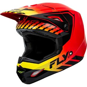 Fly Racing F73-8658X Kinetic Menace Helmet Red/Black/Yellow XL