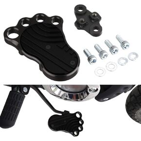 For Honda Monkey 125 (JB02/03) Super Cub C125 Hunter Cub CT125 CT 125 Grom (JC61/75/92) Dax 125 (JB04) Brake Pedal Big Foot Bolt-on Type Machined Aluminum Anodized Finish (black)