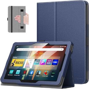 MoKo Case Fits Kindle Fire HD 8 & 8 Plus Tablet (12th Generation/10th Generation, 2022/2020 Release) 8",Slim Folding Stand Cover with Auto Wake/Sleep - Rose Gold