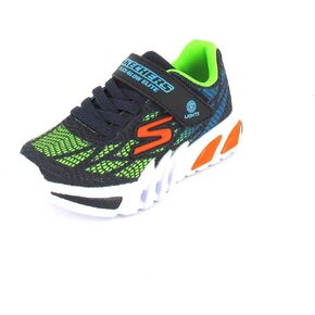 Skechers Kids Boys Flex-Glow Elite-Vorlo Sneaker, Navy/Multi, 1